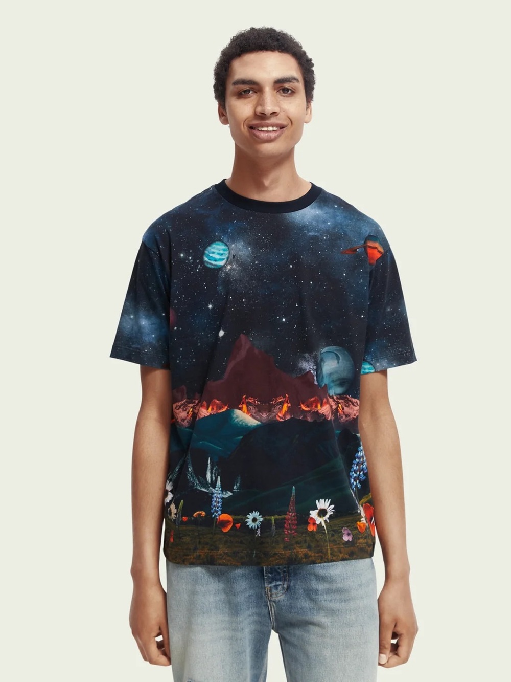 Scotch and Soda Our Space tee shirt small